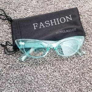 Aqua Cateye Sunglasses